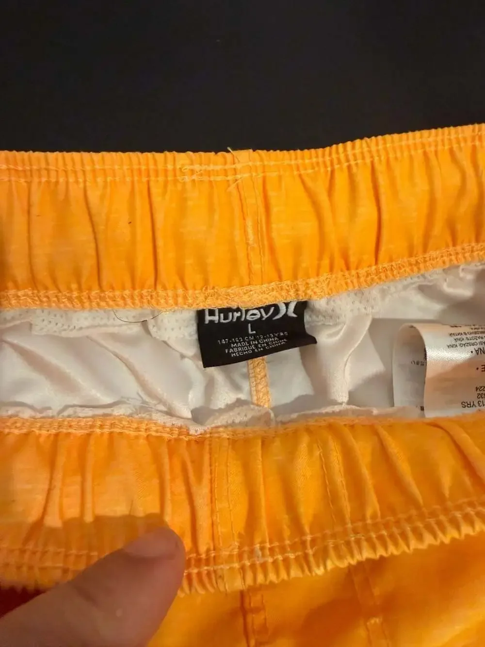 Hurley Boys Laser Orange Pull-On Swim Trunks